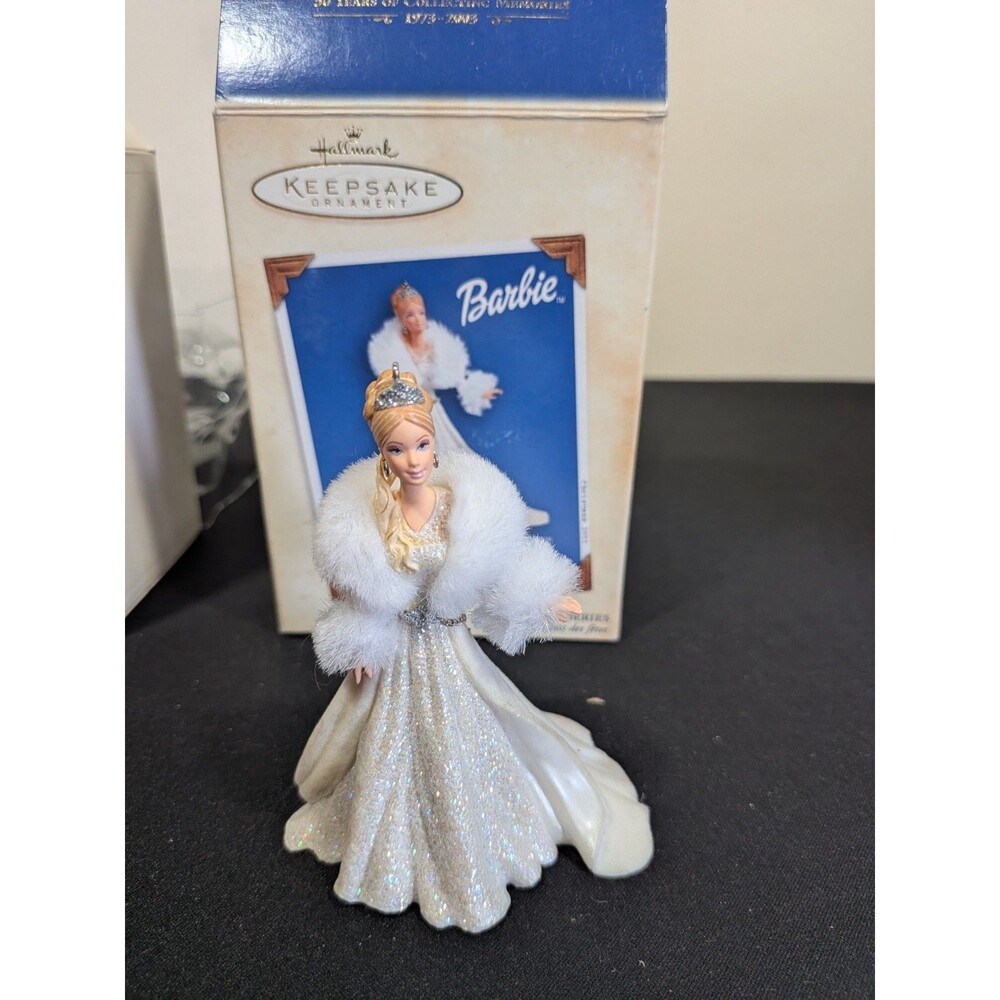 **RARE** Hallmark Barbie Ornaments Genevieve 2003 Winter Fantasy READ OBO